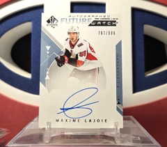 Maxime Lajoie 2018-19 - Future Watch Rookie Autograph #195  Sp Authentic Upper Deck